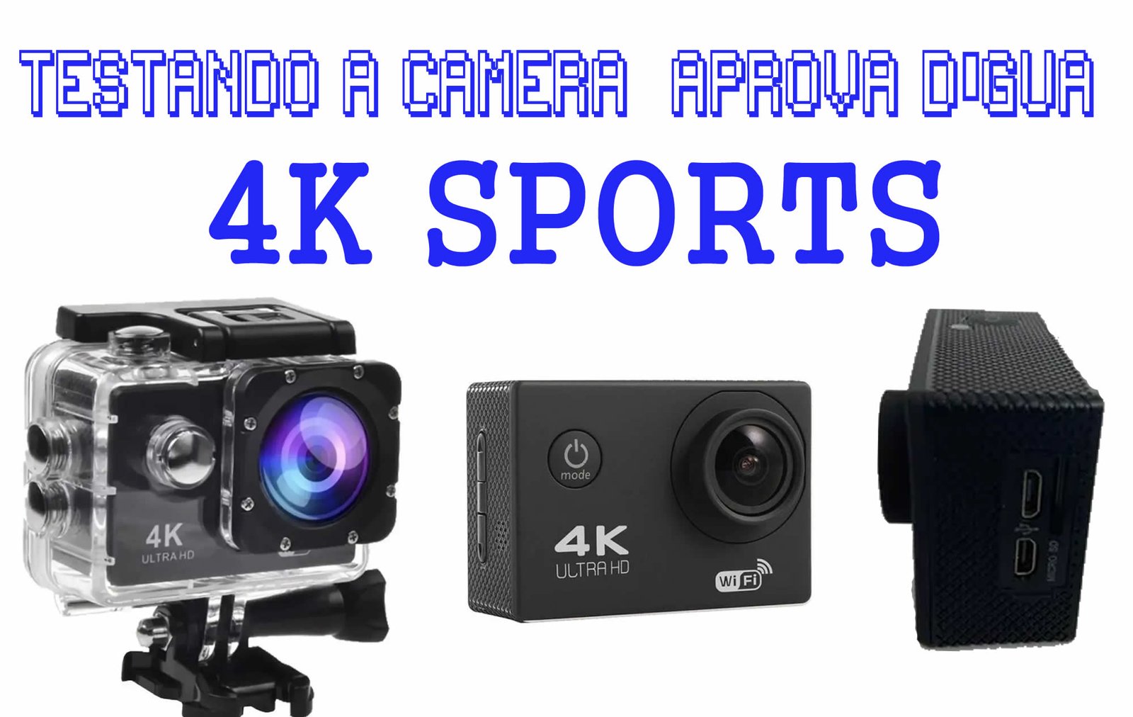 Testando CÂMERA ULTRA HD 4K SPORTS A PROVA DÁGUA - A mais barata do mercado livre -  Sistema Descomplicado 