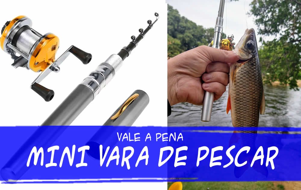 Testando a Mini Vara de Pescar com carretilha do Mercado Livre -Vale a pena? -  Sistema Descomplicado 